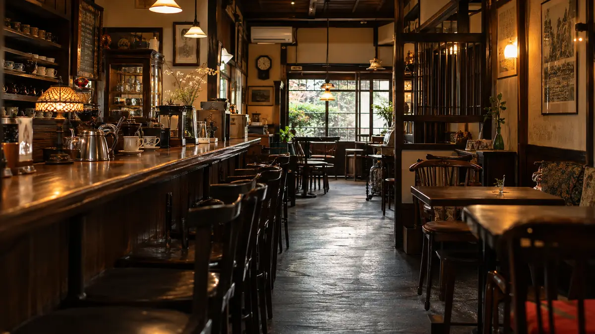 喫茶店の店内